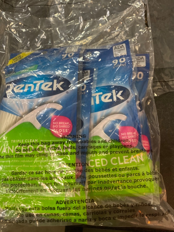 Photo 2 of 6 Pack Triple Clean Advanced Clean Floss Picks Mouthwash Blast NEW 