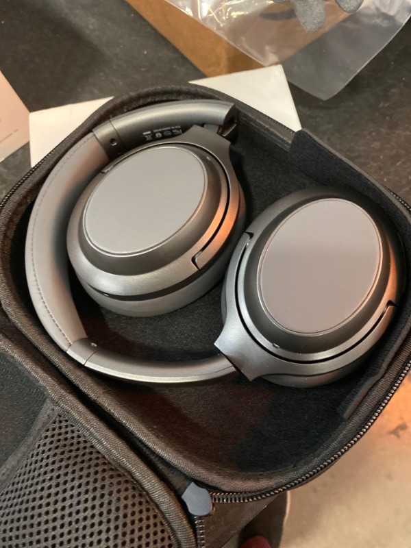 Photo 2 of Monoprice BT-600ANC Over Ear Headphones - Bluetooth 5, Active Noise Cancelling (ANC) Qualcomm aptX HD Audio, AAC, Touch Controls, Ambient Mode, 40 Hour Playtime, Carrying Case, Multi-Pairing