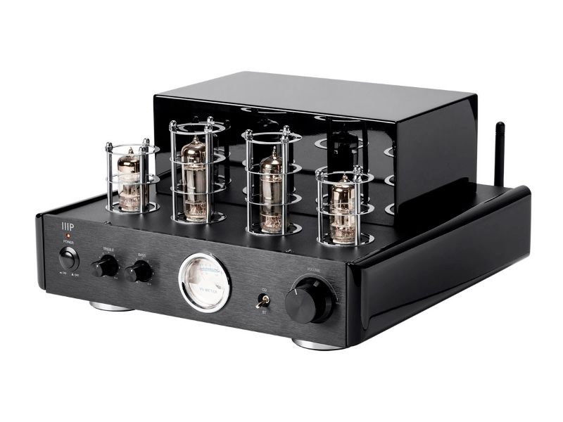 Photo 1 of Monoprice 50-Watt Stereo Hybrid Tube Amplifier with Bluetooth, Line Output, and Qualcomm aptX Audio
