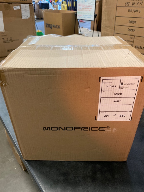 Photo 3 of Monoprice 60-Watt Powered Subwoofer - 8 Inch With Auto-On Function, For Studio And Home Theater Black