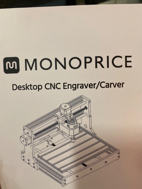Photo 3 of Monoprice Benchtop CNC Router Kit, 3 Axis, for Soft Metal, Wood, Plastic, Acrylic, PVC and PCB Engraving and Milling, Compatible with GRBL and Candle Software, XYZ Working Area 300 x 180 x 40 mm