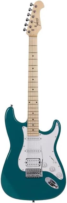 Photo 1 of Monoprice 6 String Solid-Body Electric Guitar, Right (610037), Teal
