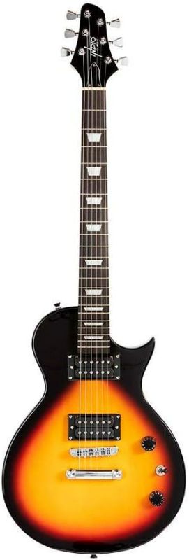 Photo 1 of Monoprice Indo Series 6 String Poplar-Body Electric Guitar, Right, Sunburst (625897)
