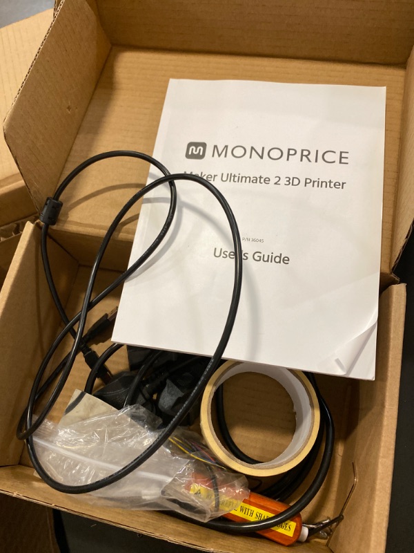 Photo 2 of Monoprice Maker Ultimate 2 3D Printer - with (200 x 150 x 150 mm) Heated and Removable Glass Built Plate, Auto Bed Leveling, Internal Lighting & Built-in Filament Detector