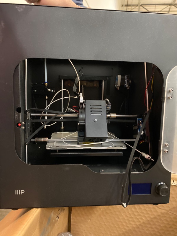 Photo 3 of Monoprice Maker Ultimate 2 3D Printer - with (200 x 150 x 150 mm) Heated and Removable Glass Built Plate, Auto Bed Leveling, Internal Lighting & Built-in Filament Detector