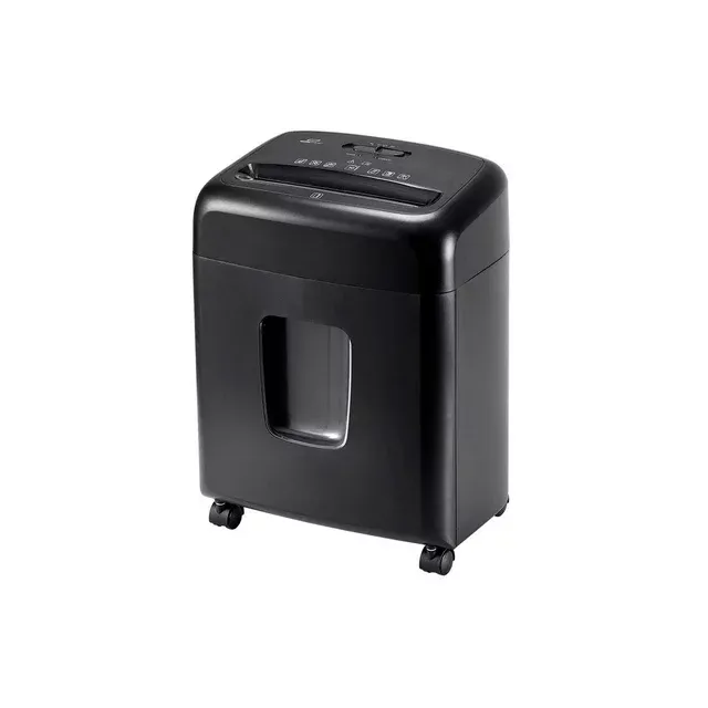 Photo 1 of Monoprice 10-Sheet Crosscut Paper and Credit Card Shredder With Built-in Casters, For Individual Workstation Or Desk Use - Workstream Collection
