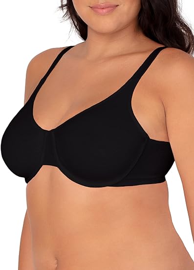 Photo 1 of (42D)  Fruit of the Loom Women's Cotton Stretch Extreme Comfort Bra 3 PACK WHITE, GRAY , BLACK
