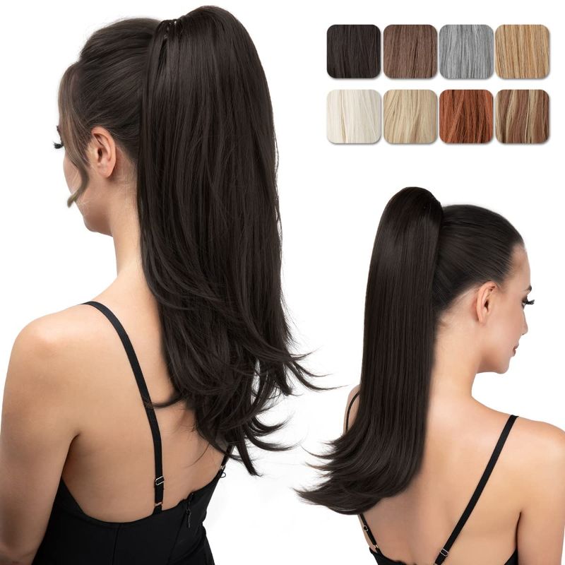 Photo 1 of Claw Clip Ponytail Extension Black Brown 