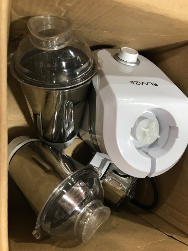 Photo 2 of BLAAZE 800W Mixer Grinder BLZ-8003 WHITE - SILVER
