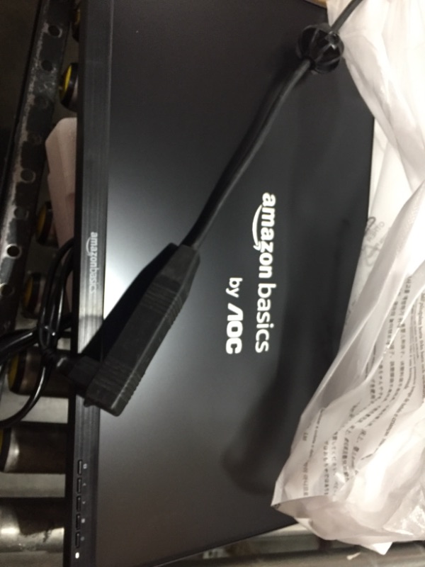 Photo 1 of Amazon Basics 24 Inch Monitor Powered with AOC Technology, FHD 1080P, 75hz, VESA Compatible, Built-in Speakers, Black 24-Inch