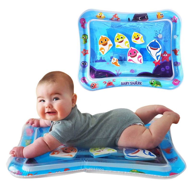 Photo 1 of Baby Shark Tummy Time Water Filled Play Mat – Infant Toys to Help Learn How to Crawl – Baby Shark Official