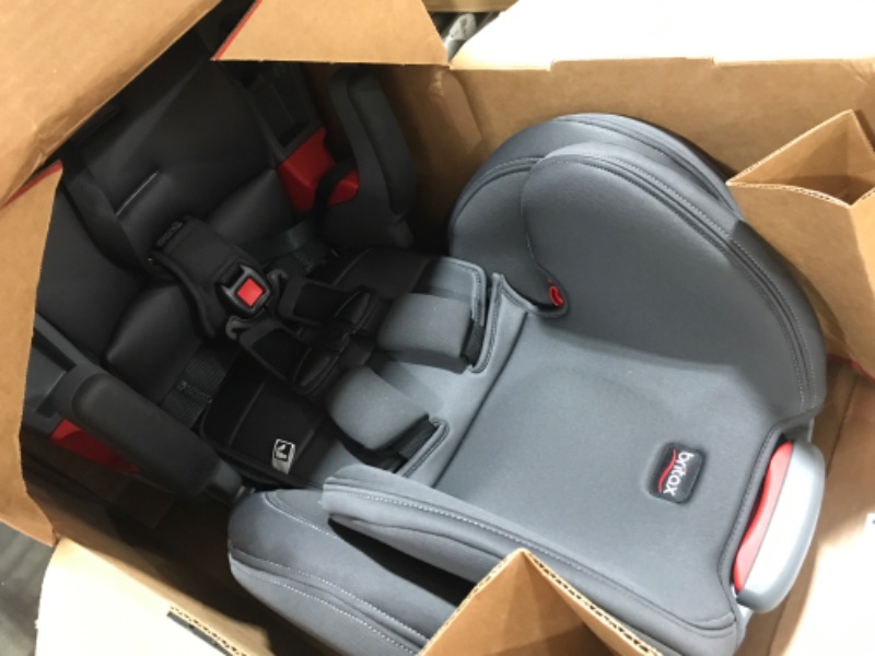 Photo 3 of Britax Grow with You ClickTight Harness-2-Booster Car Seat, Cool Flow Gray
