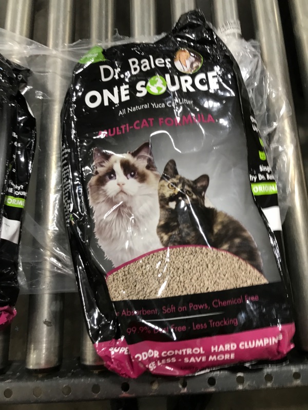 Photo 2 of  Dr Bales One Source - 100% Natural Cassava/Yuca Root Cat Litter - Sustainable - Dust Free Odor Control Premium Clumping Cat Litter