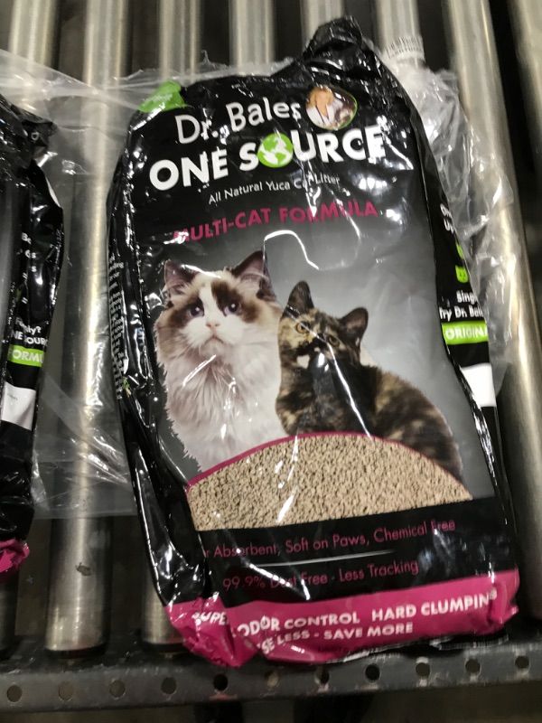 Photo 1 of  Dr Bales One Source - 100% Natural Cassava/Yuca Root Cat Litter - Sustainable - Dust Free Odor Control Premium Clumping Cat Litter