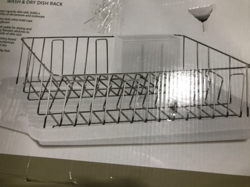 Photo 1 of  3-Piece Dish Drainer Set, White