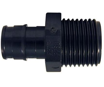 Photo 1 of 1/2 in. Poly-Alloy PEX-A Expansion Barb x 1/2 in. MNPT Male Adapter (10-Pack)
