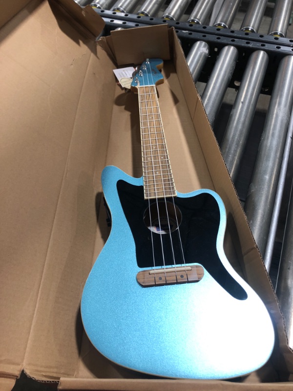 Photo 2 of Fender Fullerton Jazzmaster Concert Ukulele, Tidepool Jazzmaster Ukulele Tidepool