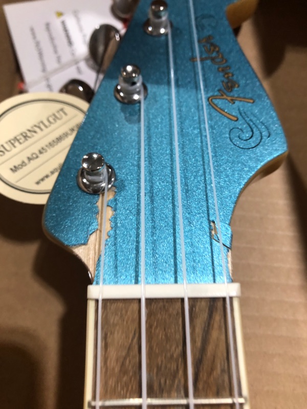 Photo 3 of Fender Fullerton Jazzmaster Concert Ukulele, Tidepool Jazzmaster Ukulele Tidepool