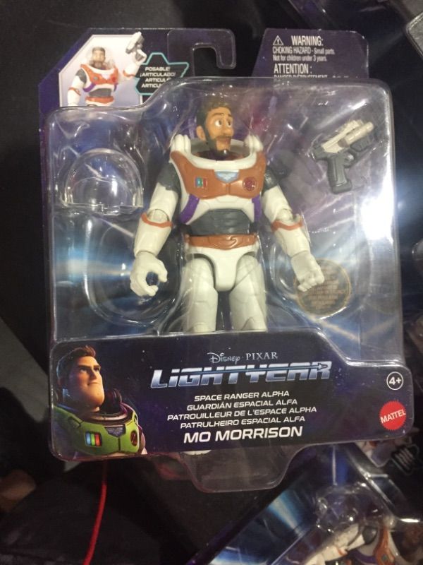 Photo 2 of Disney Pixar Lightyear Space Ranger Alpha Mo Morrison Authentic Action Figure 5 Inch Scale witth 14 Posable Joints, Movie Collectible 4 Years & Up