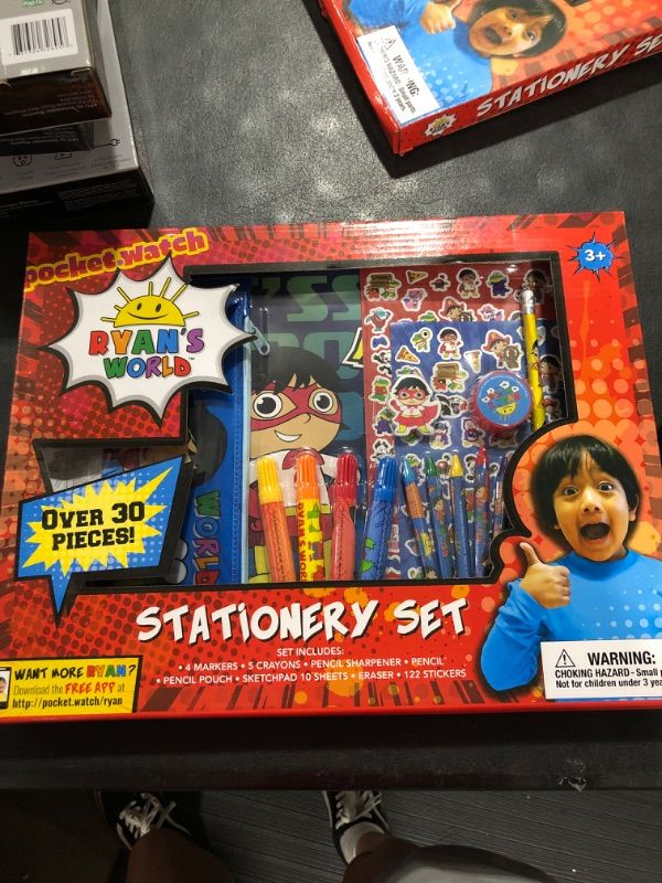 Photo 2 of Innovative Designs Ryan's World Coloring Art Set for Boys and Girls with Stickers + Pencil Pouch