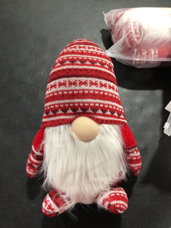 Photo 1 of Chiranrise Christmas Gnomes Plush, Holiday Gnome Handmade Knomes Swedish Tomte, Gnomes Decorations for Home, 17 Inch Large Red Gnome Gifts for Women