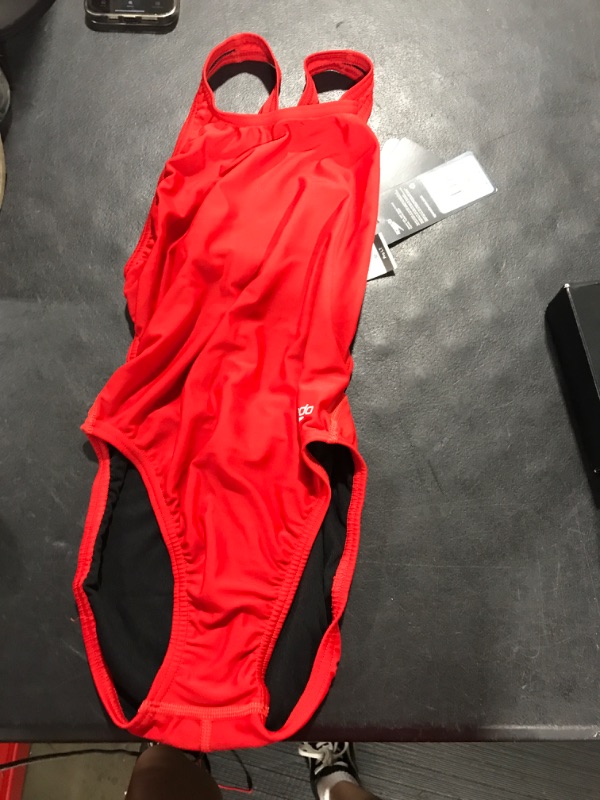 Photo 2 of Speedo Women's Swimsuit One Piece Prolt Super Pro Solid Adult Eco Team Red 30