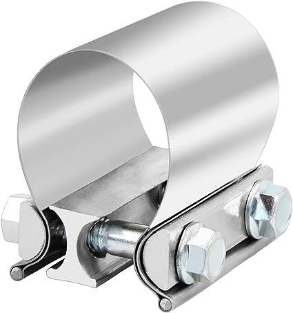 Photo 1 of 2.0 Inch 2" Butt Joint Exhaust Band Clamp Sleeve Stainless Steel 1 