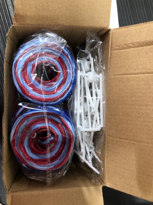 Photo 1 of 30 Flag Lantern Lights, 16 Feet Nylon Mini Hanging String Lights of The United States, Outdoor Waterproof Patriotic Hanging Lanterns Ornaments for Independence Day, Yard July 4th Decoration