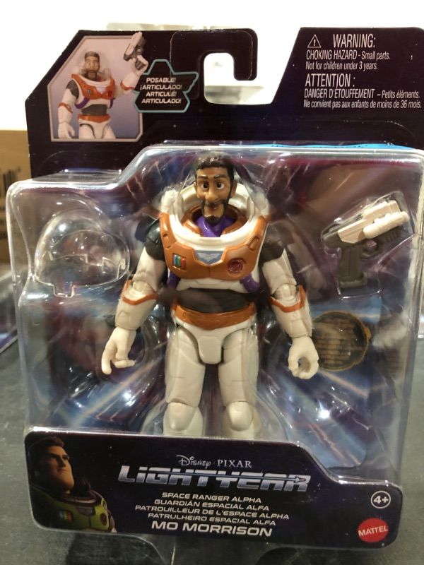 Photo 2 of Disney Pixar Lightyear Space Ranger Alpha Mo Morrison Authentic Action Figure 5 Inch Scale witth 14 Posable Joints, Movie Collectible 4 Years & Up