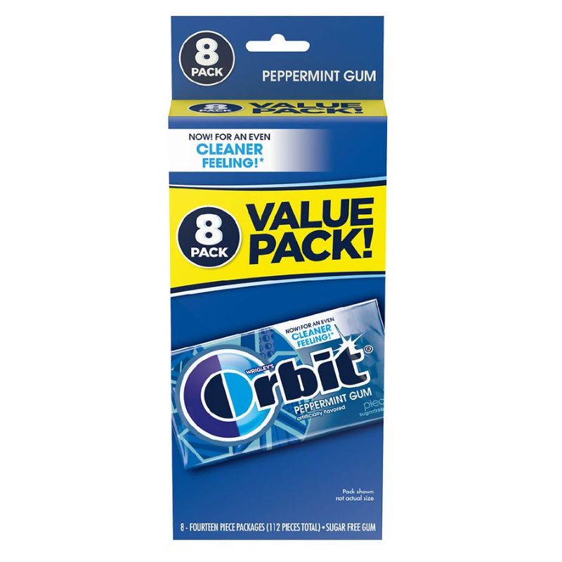 Photo 1 of 2 PACKS Peppermint Chewing Gum Peppermint