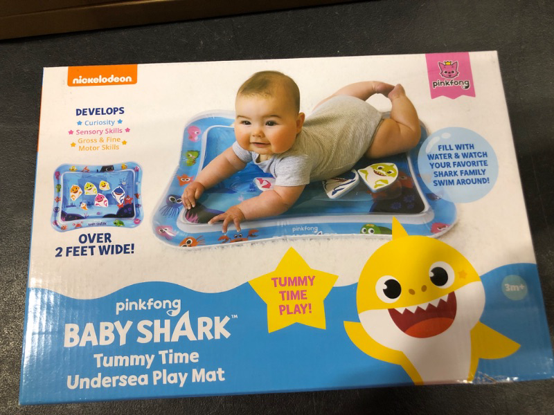 Photo 3 of Baby Shark Tummy Time Water Filled Play Mat – Infant Toys to Help Learn How to Crawl – Baby Shark Official