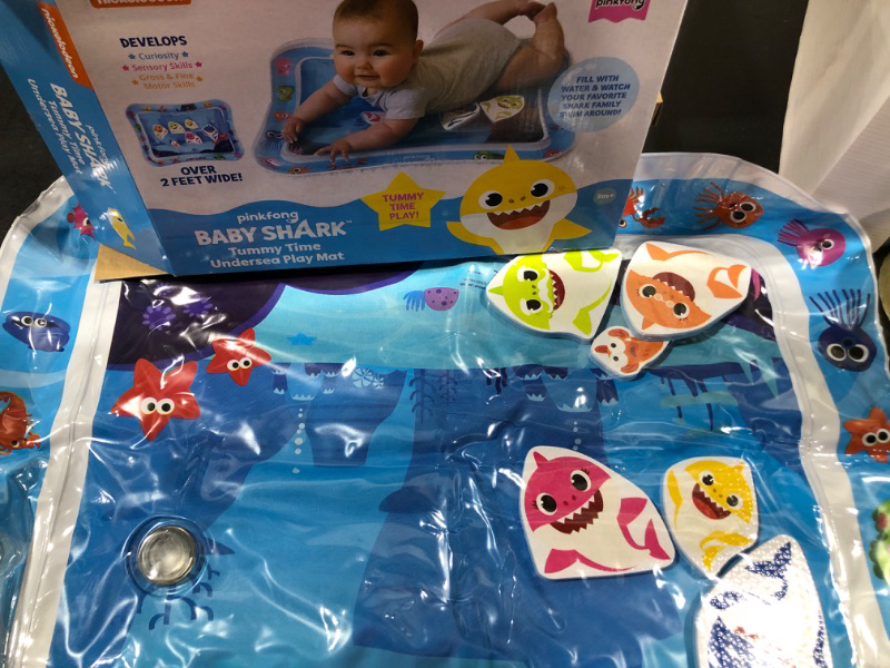 Photo 2 of Baby Shark Tummy Time Water Filled Play Mat – Infant Toys to Help Learn How to Crawl – Baby Shark Official