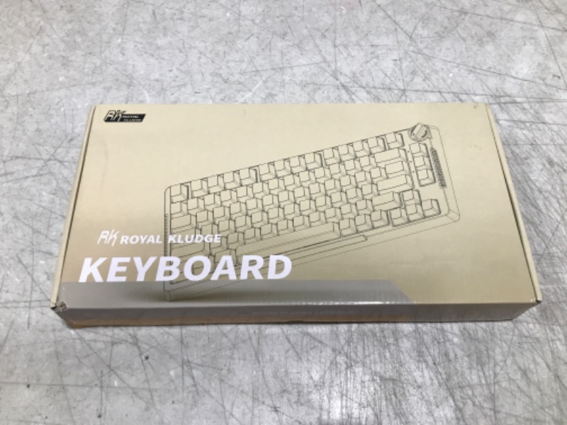 Photo 1 of RK ROYAL KLUDGE H81 Hot Swappable Mechanical Keyboard, Triple Mode 2.4Ghz/BT5.1/USB-C Knob Control Wireless Gaming Keyboard Gasket Mounted with RGB Backlit SkyCyan Switch, 75% Layout 81 Keys