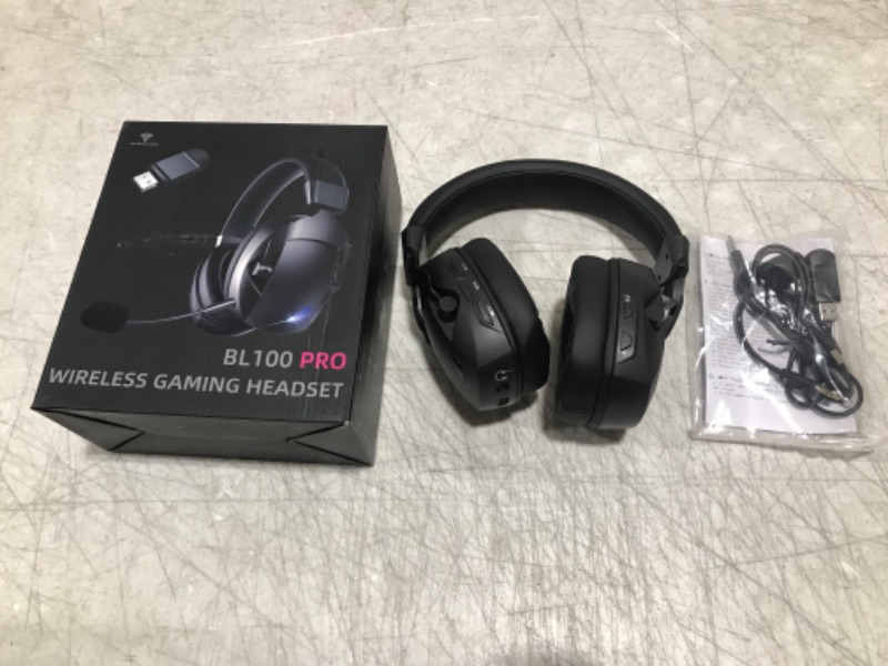 Photo 2 of BL100 Stereo Gaming Headset with Mic Noise Cancelling Over Ear Headphones 35MS Low Latency LED Glowing Gaming Earphones