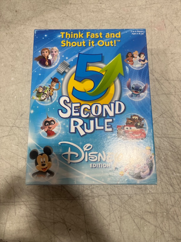 Photo 3 of 5 Second Rule Disney Edition — Fun Family Game About Your Favorite Disney Characters — Ages 6+