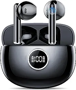 Photo 1 of CASCHO Ear Buds Wireless Earbuds V5.3, Ear Buds for Small Ears, 37H Playtime, Bluetooth Earbuds CVC8.0 Clear Call, Deep Bass, IPX7 Waterproof, Bluetooth Earphones Wireless Earbuds for iPhone Android 