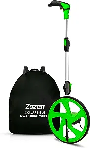 Photo 1 of Zozen Measuring wheel, Distance measuring wheel in feet, Wheel Measuring Tool, Rolling Measurement Wheel, Collapsible with Backpack [Up To 10,000Ft]|12’’ Diameter Wheel - Adapt to various roads.