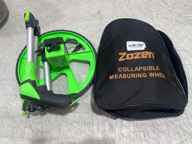 Photo 2 of Zozen Measuring wheel, Distance measuring wheel in feet, Wheel Measuring Tool, Rolling Measurement Wheel, Collapsible with Backpack [Up To 10,000Ft]|12’’ Diameter Wheel - Adapt to various roads.