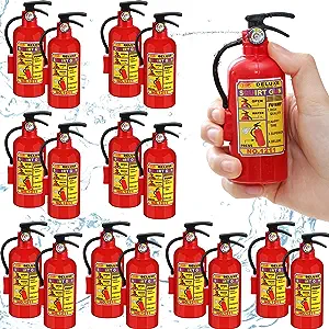 Photo 1 of 24 Packs 4 Inch Fire Extinguisher Toys Fire Extinguisher Mini Water Firemen Squirter for Party Favors 