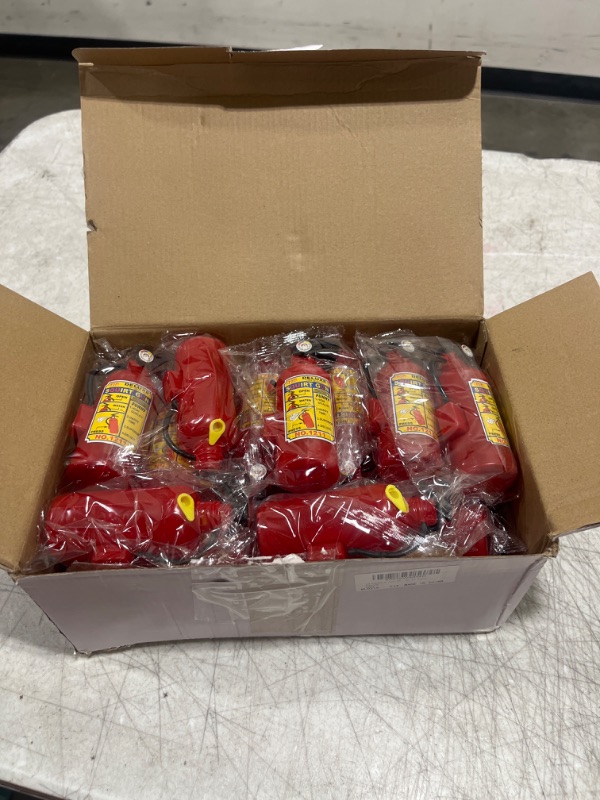 Photo 2 of 24 Packs 4 Inch Fire Extinguisher Toys Fire Extinguisher Mini Water Firemen Squirter for Party Favors 