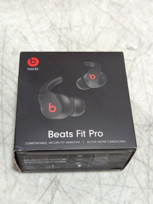 Photo 2 of "FACTORY SEALED"
Beats Fit Pro - True Wireless Noise Cancelling Earbuds - Apple H1 Headphone Chip, Compatible with Apple & Android, Class 1 Bluetooth®, Built-in Microphone, 6 Hours of Listening Time – Beats Black Black Fit Pro