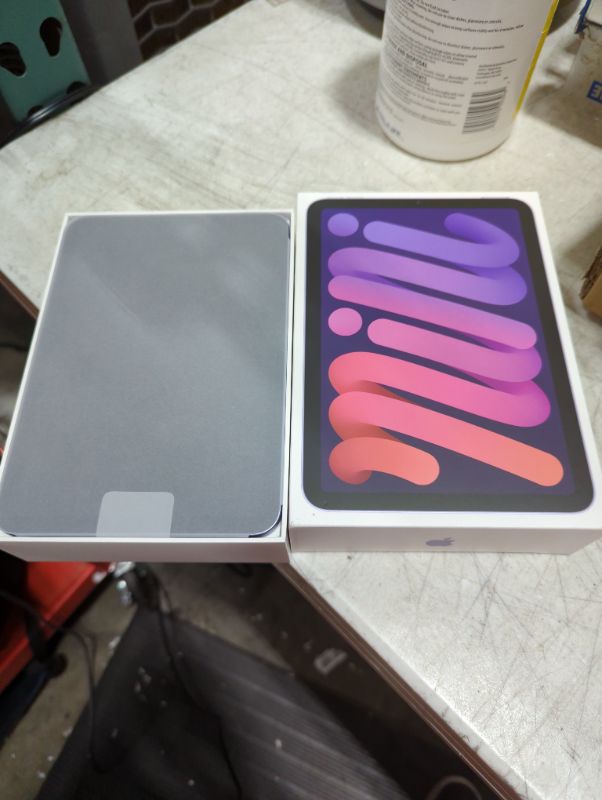 Photo 3 of "FACTORY SEALED"
Apple iPad Mini (6th Generation): with A15 Bionic chip, 8.3-inch Liquid Retina Display, 256GB, Wi-Fi 6, 12MP front/12MP Back Camera, Touch ID, All-Day Battery Life – Purple WiFi Purple 256GB