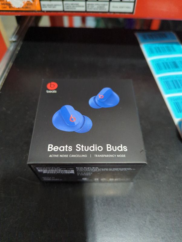 Photo 2 of "FACTORY SEALED"
Beats Studio Buds - True Wireless Noise Cancelling Earbuds - Compatible with Apple & Android, Built-in Microphone, IPX4 Rating, Sweat Resistant Earphones, Class 1 Bluetooth Headphones - Ocean Blue