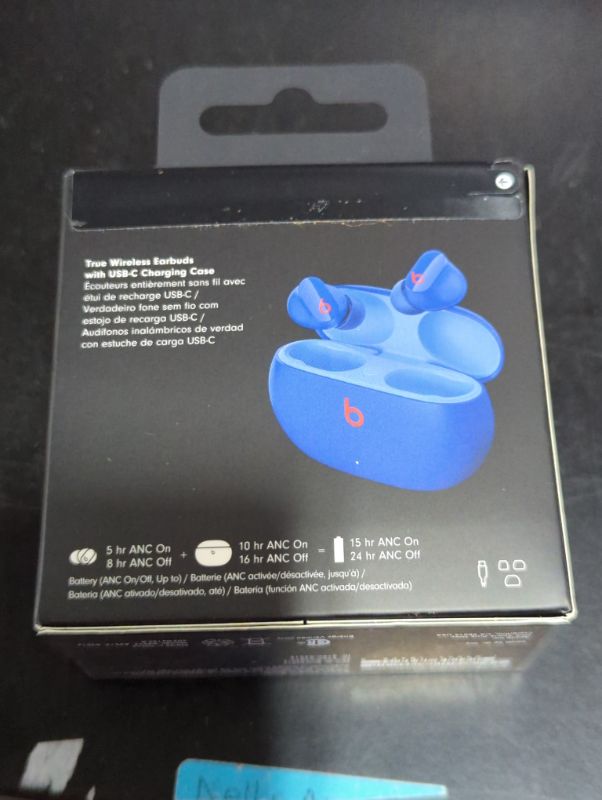 Photo 3 of "FACTORY SEALED"
Beats Studio Buds - True Wireless Noise Cancelling Earbuds - Compatible with Apple & Android, Built-in Microphone, IPX4 Rating, Sweat Resistant Earphones, Class 1 Bluetooth Headphones - Ocean Blue