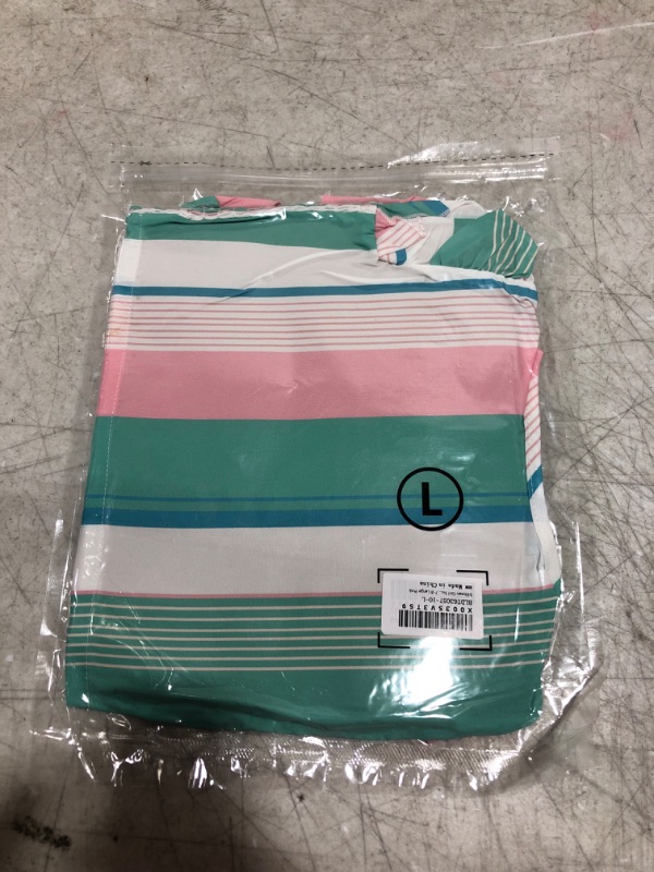 Photo 2 of blibean Girl Summer Clothes Set Color Striped Tops Solid Skirts Suit 7/8  Years Old