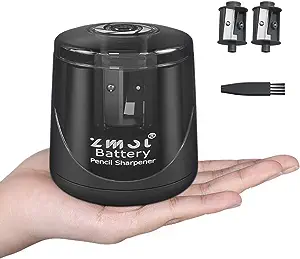 Photo 1 of ZMOL Electric Pencil Sharpeners Battery Operated,Portable Small Battery Powered Pencil Sharpener for Kids (GREY-Battery Version)