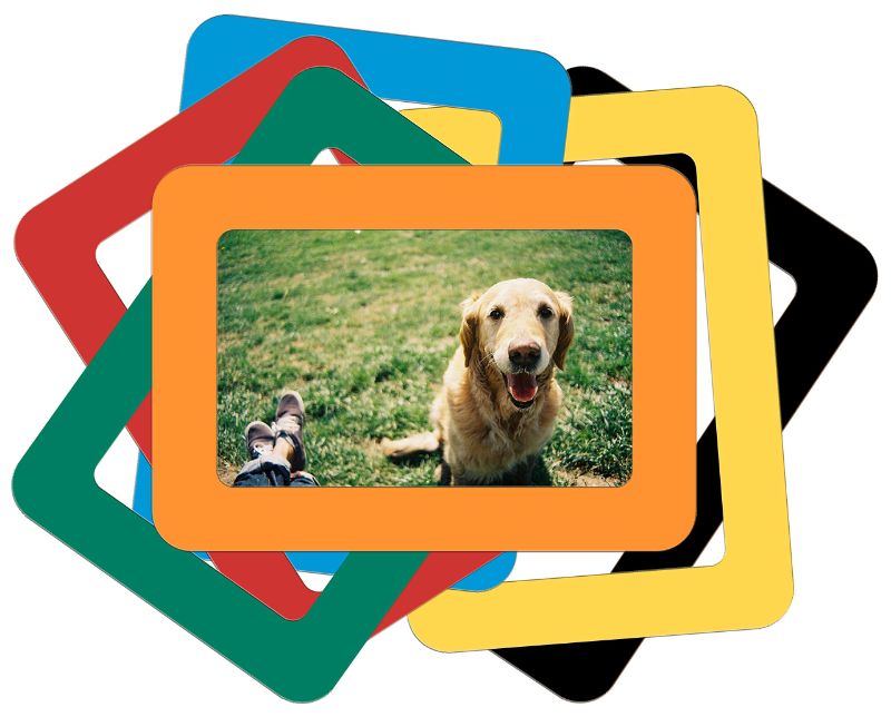Photo 1 of SenYiHo Magnetic Picture Frame, Holds 4x6 Inches Photos, for Fridge, Locker, File Cabinet, etc 6 Colors: Red, Orange, Yellow, Green, Blue, Black