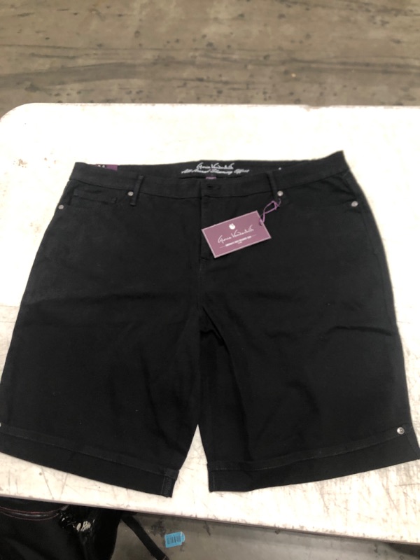 Photo 1 of Bermuda Shorts - Black - Women - Size 18W