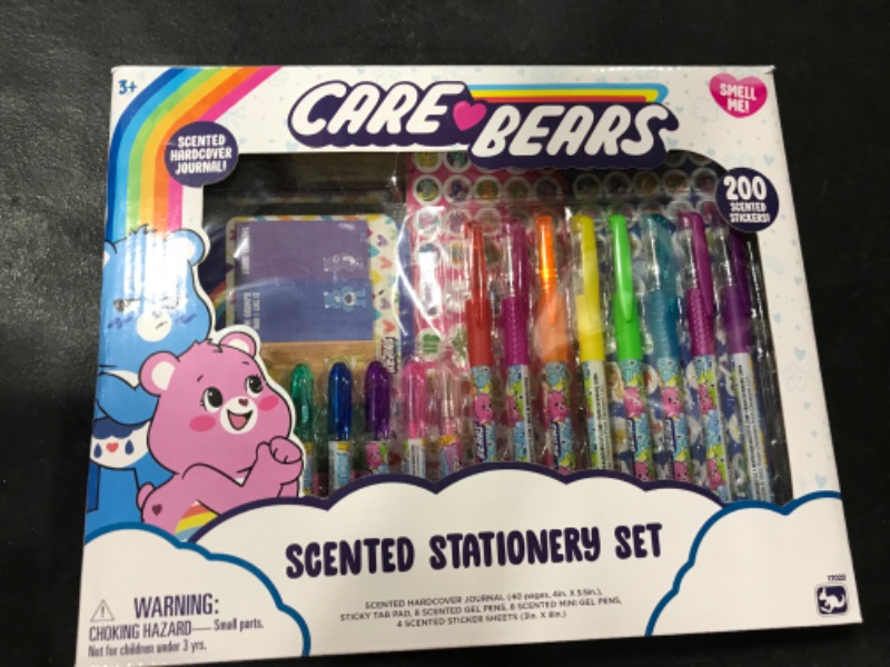 Photo 2 of Care Bears Scented Stationery Set - Fun & Fruity Writing Supplies for Kids - Personal Journal, Sticky Tab Pad, Gel Pens, Mini Gel Pens, Sticker Sheets For Ages 3+ 17022