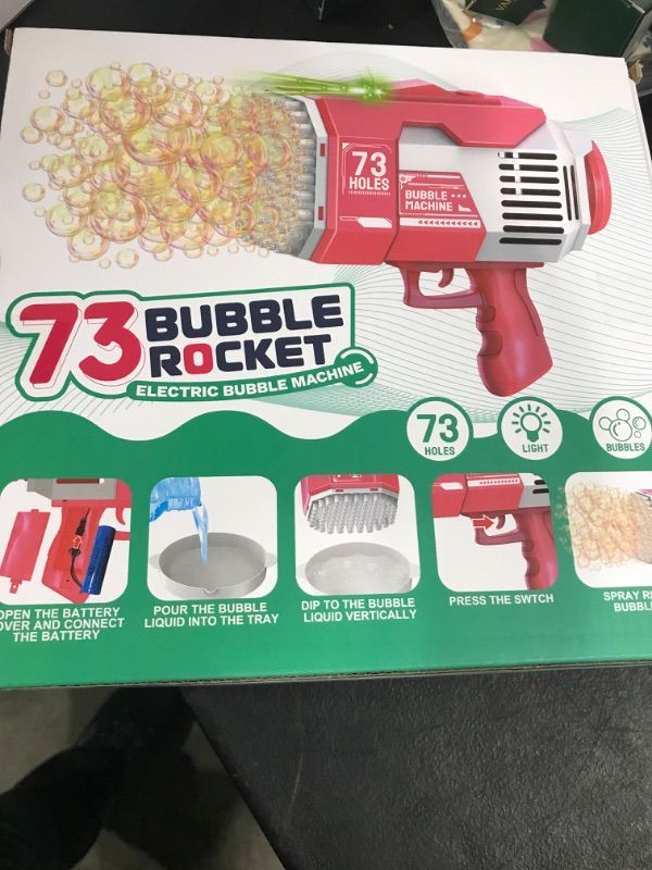 Photo 1 of 73 BUBBLE ROCKET GUN-ELECTRIC BUBBLE MACHINE